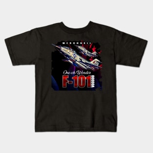 F101  Voodoo USAF long-range Bomber Supersonic Jet Fighter Kids T-Shirt